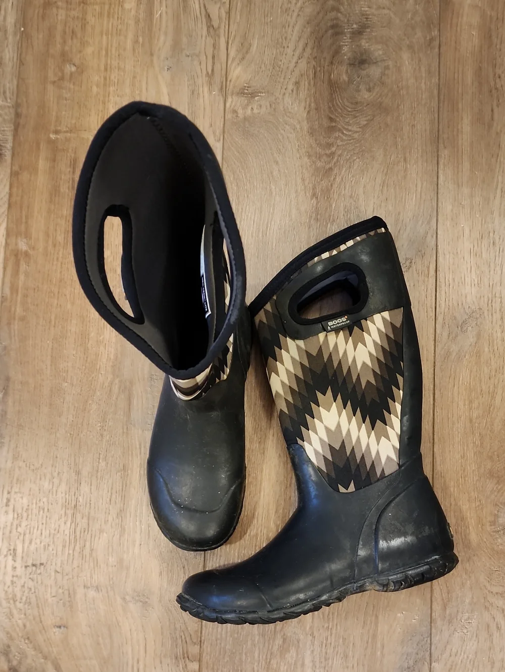 BOGS North Hampton Native Rain Boot Waterproof Neo-Tech Lite Women's size 7